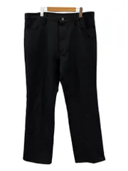 WRANGLER (ラングラー) ランチャードレスジーンズ スラックス フレアパンツ メキシコ製 00S 古着 82BK W40L32 ブラック メンズ/078のサムネイル