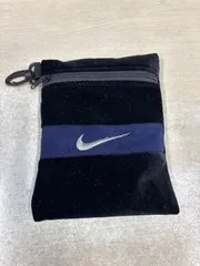 送料無料 NIKE ナイキ ゴルフ ポーチ 小物入れ ボールケース ベロア調 ブラック　#case1のサムネイル