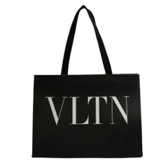 VALENTINO ヴァレンティノ VLTNロゴ トートバッグ レザー ブラック【中古】 ユニセックスのサムネイル