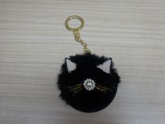 Kate Spade new york ケイトスペード レザー ファー キャット 猫