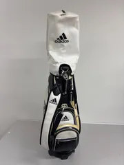 ★★送料無料 adidas アディダス ゴルフバッグ キャディバッグ 5分割 白黒金 #ueのサムネイル