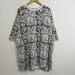 00s Akademiks アカデミクス Tシャツ 半袖 総柄 Y2K 平成 B-BOY HIPHOP ストリート 古着 VINTAGE ホワイト 3XL 大きいサイズ G50のサムネイル
