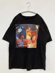 CHARI&CO Tシャツ/カットソー M ブラック 無地 前面プリント ミドル丈 半袖 クルーネック(丸首) メンズのサムネイル