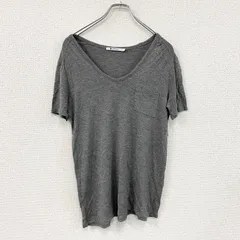 T by Alexander Wand　ティーバイアレクサンダーワン　半袖Tシャツ　Vネック　ダークグレー　XSサイズ　古着のサムネイル