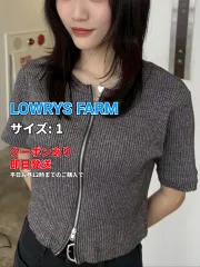 LOWRYS FARM ローリーズファーム トップス 1 ブラウン コットン 無地 ショート丈 レディースのサムネイル