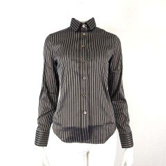 アナイ ANAYI 25SS スラブデニムライク5分袖ブルゾン ジャケット 36 紺