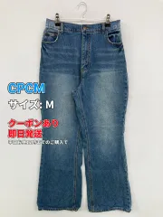 CPCM シーピーシーエム デニムパンツ M ブルー ヴィンテージ ウエストゴム・紐 レギュラー ストレート スキニー・タイト 無地 ワンポイント フルレングス メンズのサムネイル