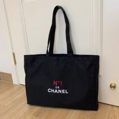 CHANEL ノベルティ トートバッグ ブラック 大容量 エコバッグ - メルカリ