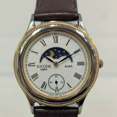 SEIKO ALBA SUCCESS VINTAGE サン&ムーン メンズ 稼働 - メルカリ