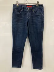 PC104⚫︎L.L.BEAN⚫︎エル・エル・ビーン⚫︎デニムパンツ⚫︎テーパード⚫︎綿混⚫︎レディース⚫︎size 6PET⚫︎ネイビーのサムネイル