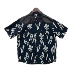 roarguns ロアーガンズ ウエスタンシャツ PRINT WESTERN SHIRT 半袖シャツ 22SGS-05 メンズ 2 Mサイズ相当 ブラック トップス DM19662■のサムネイル