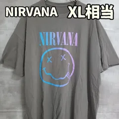 NIRVANA ニルヴァーナ バンドTシャツ スマイリー グラデーション 2XL グレー 半袖 トップス【オ446】のサムネイル