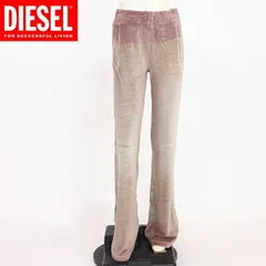 ディーゼル DIESEL【訳あり】レディース ロングパンツ ベロア P-ELY Q1 D刺繍ポイントベロアパンツ パープル系（サイズ/S）cl0063のサムネイル