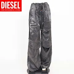 ディーゼル DIESEL【訳あり】レディース ロングパンツ P-RODIGE ラメパラシュートパンツ ブラック系（サイズ/42）cl0064のサムネイル