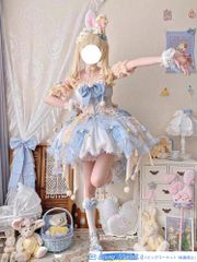 サンリオコラボ シナモロール ロリータワンピース 豪華7点セット 甘
