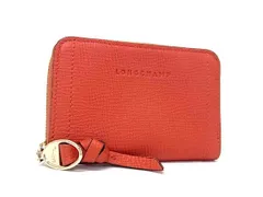 ■極美品■ LONGCHAMP ロンシャン レザー コインケース コインパース 小銭入れ レディース メンズ オレンジ系 DP0155のサムネイル