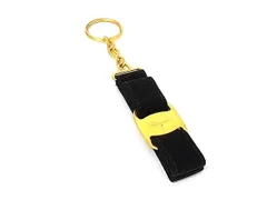 Salvatore Ferragamo フェラガモ ヴァラリボン バッグチャーム キーホルダー キーリング アクセサリー ブラック系 DP0344のサムネイル