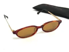 ■美品■ RALPH LAUREN ラルフローレン サングラス メガネ 眼鏡 メンズ レディース レッド系 DP0619のサムネイル