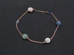 ■美品■ SWAROVSKI スワロフスキー 5533846 リミックスコレクション ポップストランド ブレスレット アクセサリー ゴールド系 DP0739のサムネイル