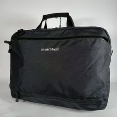 B-229 mont-bell モンベル 3way トライパックミニ ビジネスバッグ ブラック ナイロン 軽量 265316907 50-6のサムネイル