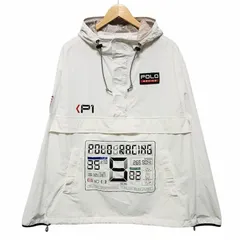 22 POLO RALPH LAUREN ポロ ラルフローレン RACING レーシング アノラック ナイロンジャケット ホワイト系 ナイロン サイズM 67210のサムネイル