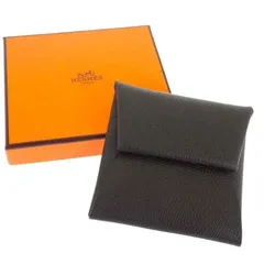 ★状態良好★ エルメス HERMES バスティア コインケース ヴォーエプソン グレー ヴェールアングレ シルバー金具のサムネイル