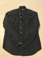 現行】Ralph Lauren ビッグポニー B/D シャツ ブラック 日本 - メルカリ