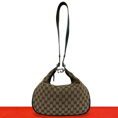 極 美品 GUCCI グッチ オールドグッチ マイクロ GG ロゴ 金具 レザー