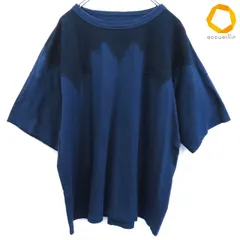 フォーティファイブアール 45R Tシャツ 半袖 藍染め ファイヤーパターン メンズ [s1009064]のサムネイル