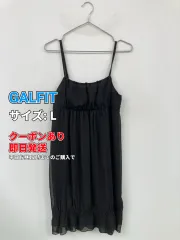 GALFIT ワンピース L ブラック 無地 袖なし ひざ丈 フレア レディースのサムネイル