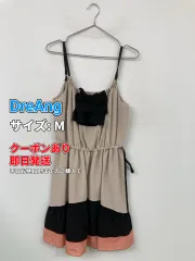 DreAng ワンピース M ベージュ 無地 リボン 袖なし ショート・ミニ丈 フレア レディースのサムネイル