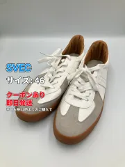 SVEC シュベック スニーカー 46 ホワイト 合成皮革/人工皮革 スエード 無地 紐 ローカット メンズ レディースのサムネイル