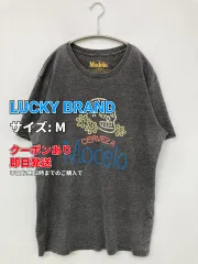 LUCKY BRAND ラッキーブランド Tシャツ/カットソー M グレー 前面プリント ミドル丈 半袖 クルーネック(丸首) メンズ レディースのサムネイル