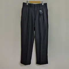 BURBERRY LONDON カシミヤ混 スラックス パンツ 2タック センタープレス ロールアップ タグ付き デッドストック VINTAGE 日本製 三陽商会 グレー ウエスト79 G61のサムネイル