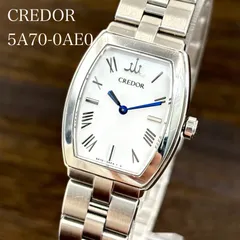 【稼働/純正ブレス】SEIKO/セイコー CREDOR/クレドール Aqua/アクア 腕時計 クォーツ ブルースチール針 トノー ローマンインデックス 2005年8月製造 neo vintageのサムネイル
