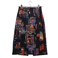 【中古品】 VIVIENNE TAM ヴィヴィアンタム 13275922 HONG KONG NEON PRINT SKIRT 香港 ネオン プリント スカート 【168-260702-cs-09-izu】のサムネイル