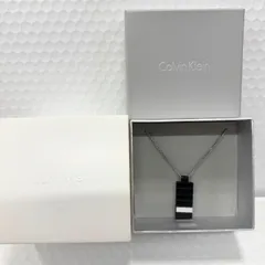 Calvin Klein カルバン・クライン ネックレス Strong ストロング ブラック 中古 箱付き メンズ アクセサリー 箱付きのサムネイル