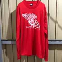 2791 Screen Stars 長袖Tシャツ レッド XL バレーボール スクリーンスターズ 古着卸 アメリカ仕入のサムネイル