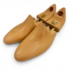 【ドンドン見直し】美品▲John Lobb ジョンロブ 木製 ロゴプレート シューキーパー シューツリー ナチュラル 6 EE メンズのサムネイル