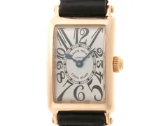 FRANCK MULLER フランクミュラー ウォッチ ロングアイランド 時計 802QZ 腕時計 本革 ブラック クオーツ ホワイト文字盤 レディース【中古】436のサムネイル