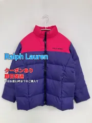 Ralph Lauren ラルフローレン ダウンジャケット/コート パープル 無地 ブランドロゴ フードなし ショート丈 ジップアップ レディースのサムネイル