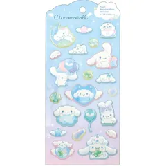 【新品】シナモロール パールマシュマロシール サンリオ シナモ キャラクターズ みずいろウィッシュコア ぷっくり 立体 ふにふに シールのサムネイル
