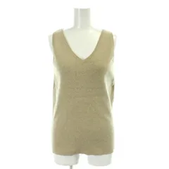 クラネ CLANE 23SS W FACE KNIT TANK TOPS ニットタンクトップ 1 ベージュ Vネック ノースリーブ 無地 14106-2012 /AP20のサムネイル