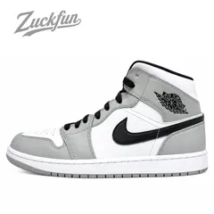 NIKE AIR JORDAN 1 MID LIGHT SMOKE GREY WHITE BLACK エア ジョーダン1 ミッド 27.5cm グレー ホワイト 白 メンズ ナイキ スニーカー U11495のサムネイル