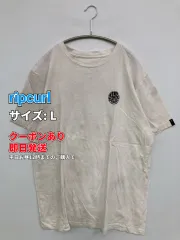 ripcurl Tシャツ/カットソー L アイボリー クルーネック(丸首) 半袖 前面プリント バックプリント ブランドロゴ ワンポイント ミドル丈 メンズ レディースのサムネイル