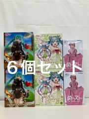 미개봉 하츠네 미쿠 피규어 outdoor Spring ぬどる 스토퍼 벚꽃 미쿠 3종 6개 세트 LF7092 f107