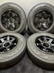 ★185/85R16 105/103L LT YOKOHAMA/ice GUARD G075 21年製 MADCROSS 16インチ 5.5J +22 139.7 5H スタッドレス 4本 ジムニー (南4-M678)のサムネイル