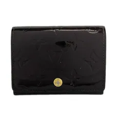 LOUIS VUITTON(ルイヴィトン) 名刺入れ モノグラムヴェルニ アンヴェロップカルトドゥヴィジット M91409 アマラント イニシャル刻印 レザーのサムネイル