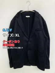 a.v.v アーヴェヴェ テーラードジャケット XL ネイビー 無地 ミドル丈 フードなし シングル メンズのサムネイル