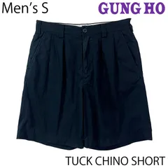 【USED／メンズS】GUNG HO タック チノショーツ ネイビーのサムネイル